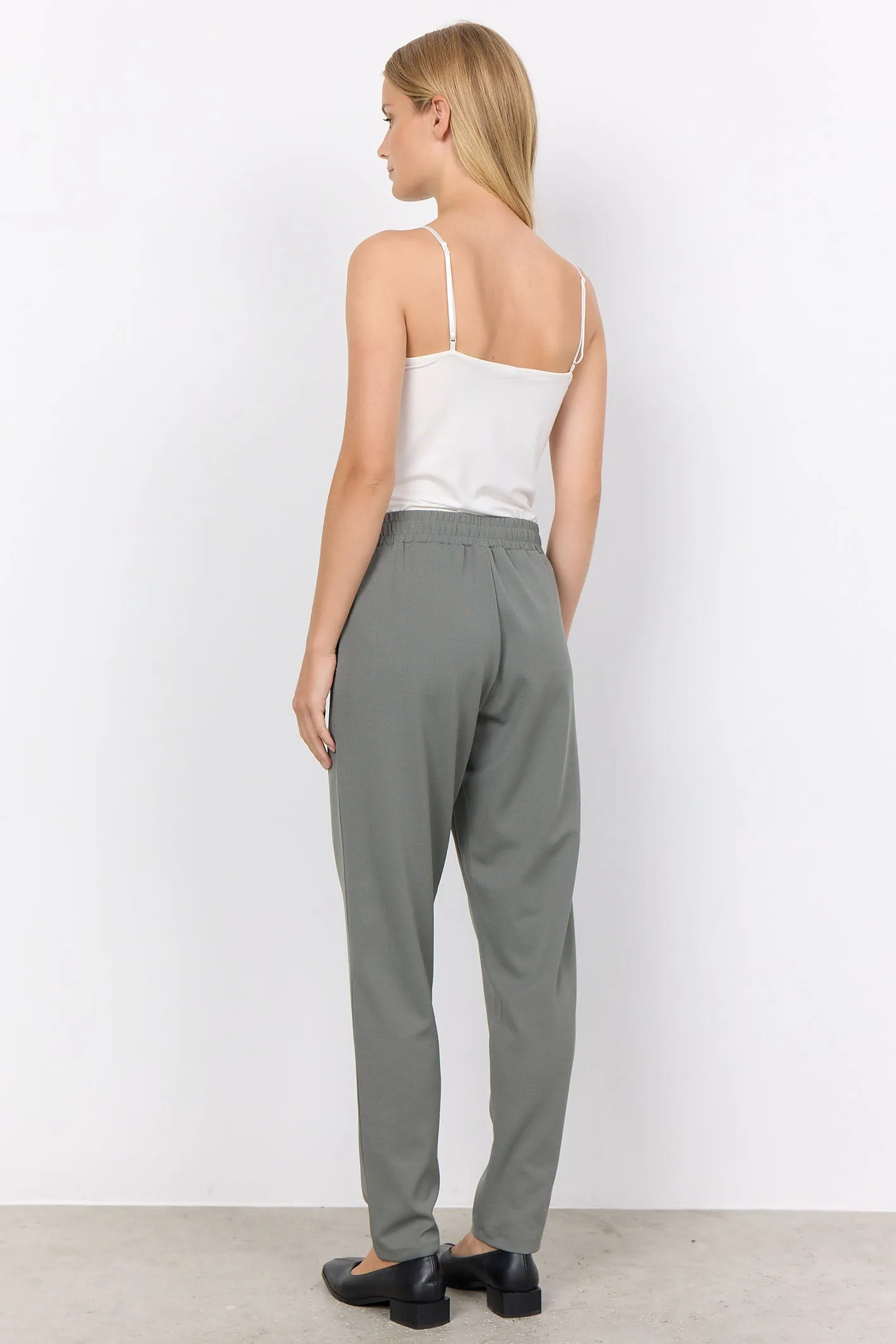 Soya Concept SC-Marica 168 Strap Top with Lace Detailing Off White