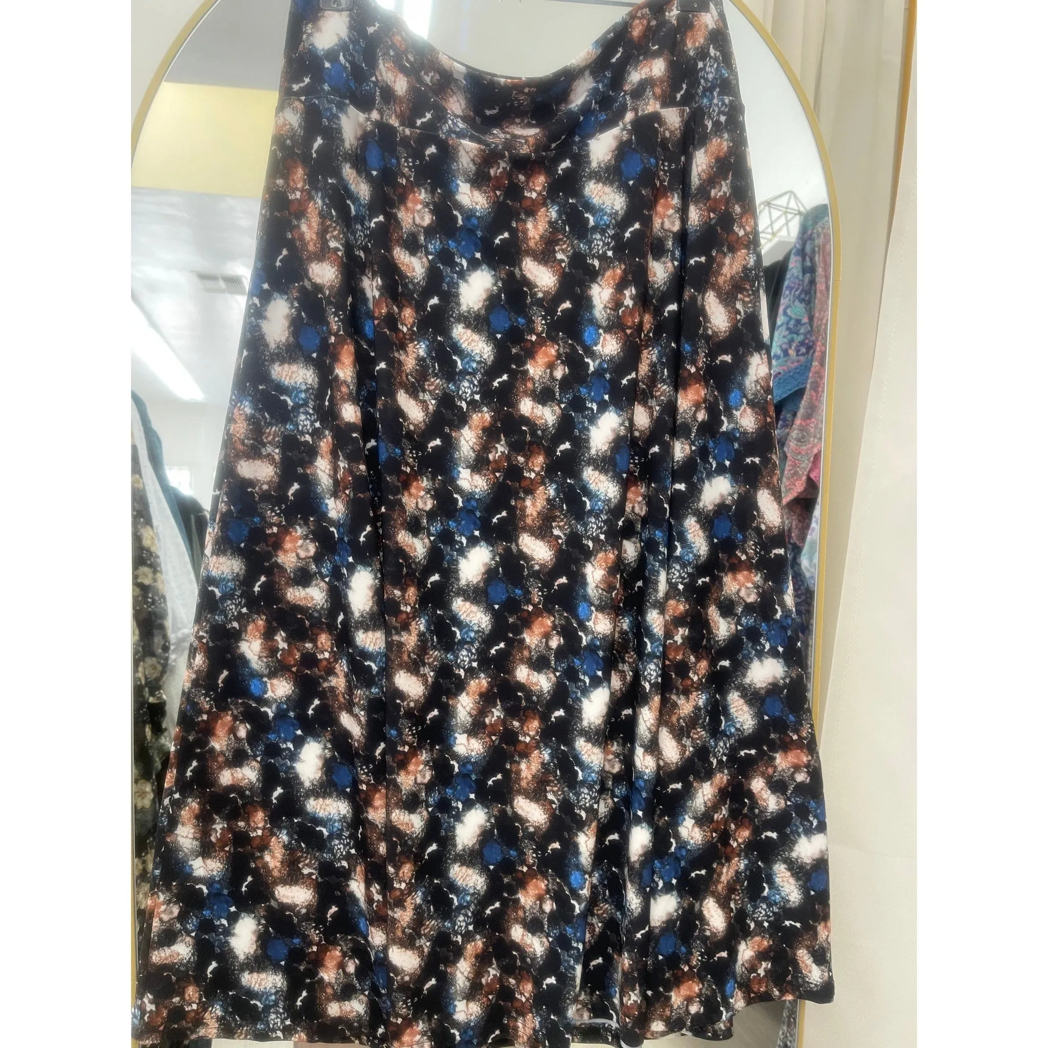 Sway Print Skirt, L-1X