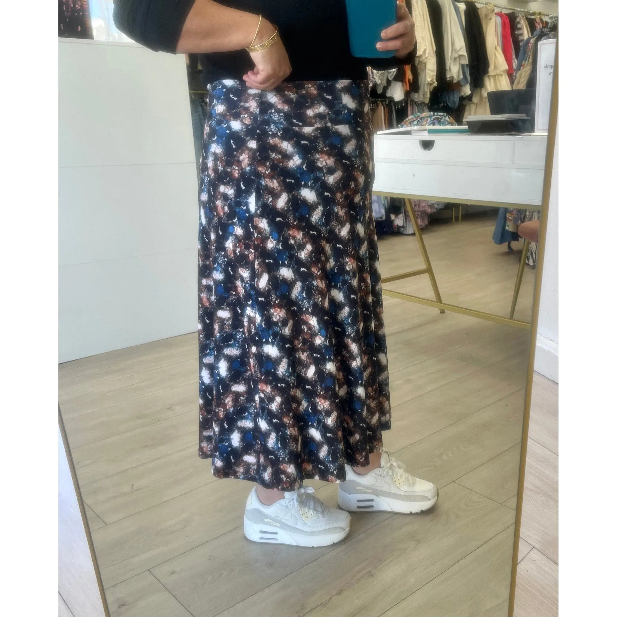 Sway Print Skirt, L-1X