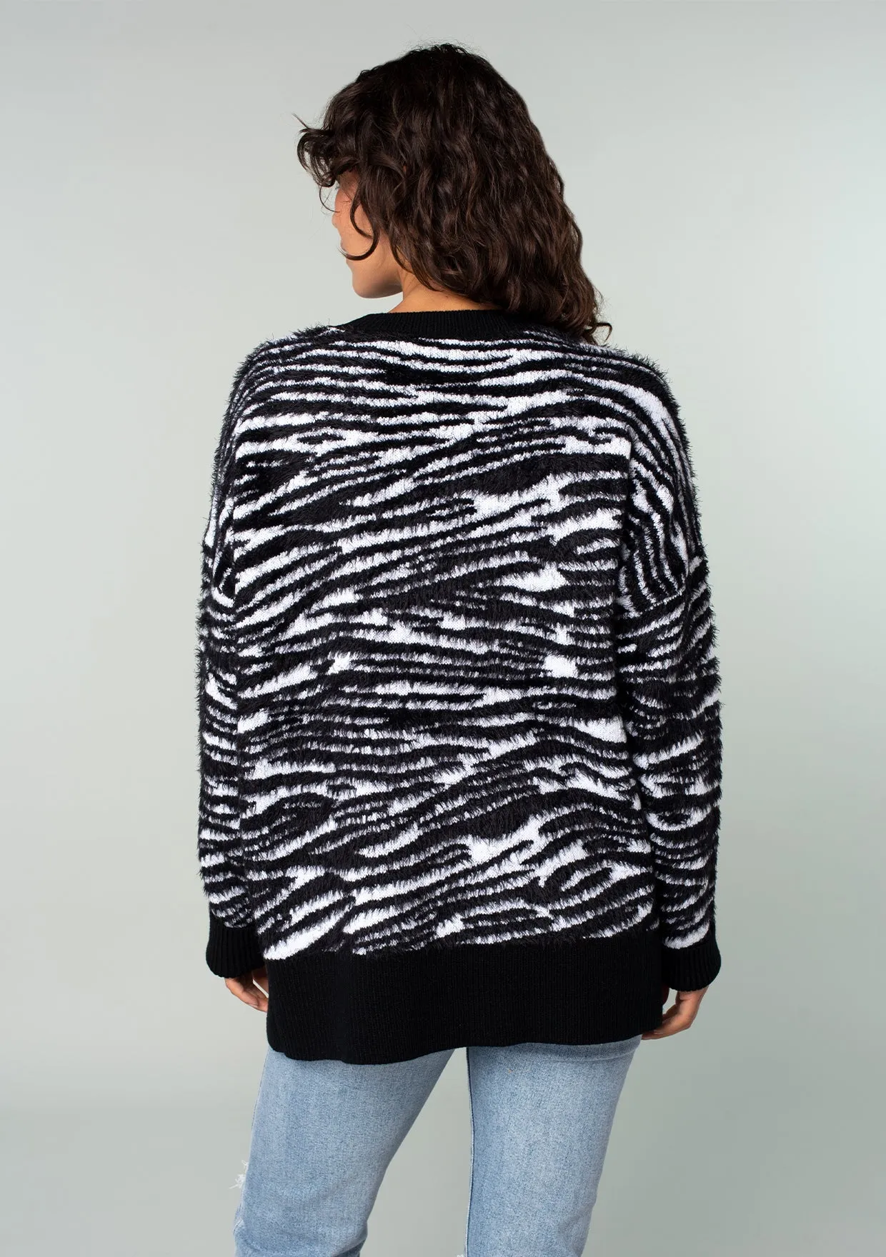 Vera Snow Zebra Sweater