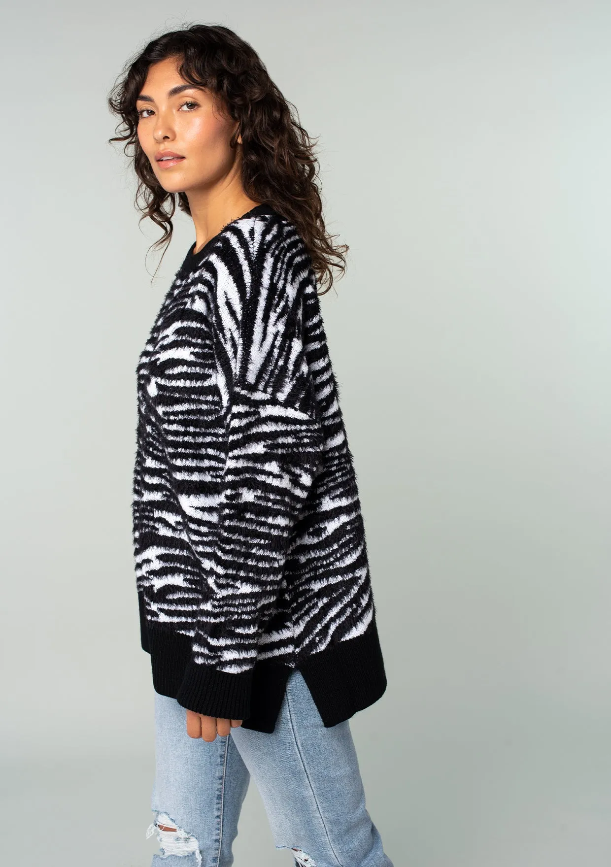 Vera Snow Zebra Sweater
