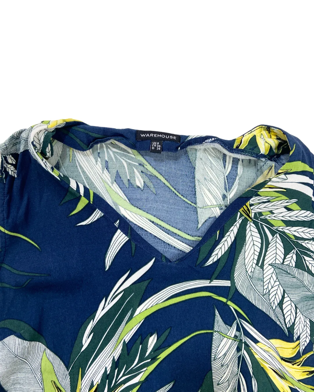 Warehouse Tropical Print Blouse