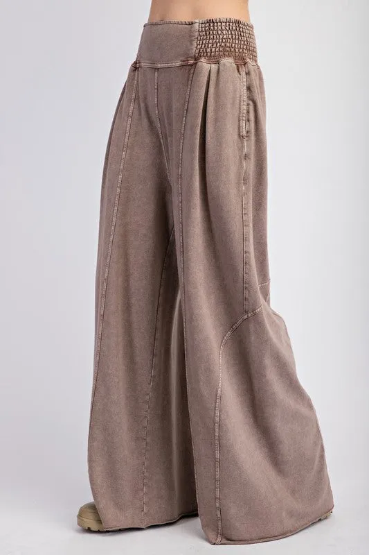 Washed Terry Knit Pants