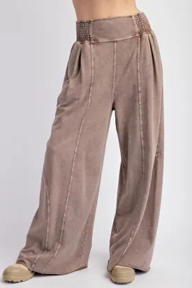 Washed Terry Knit Pants