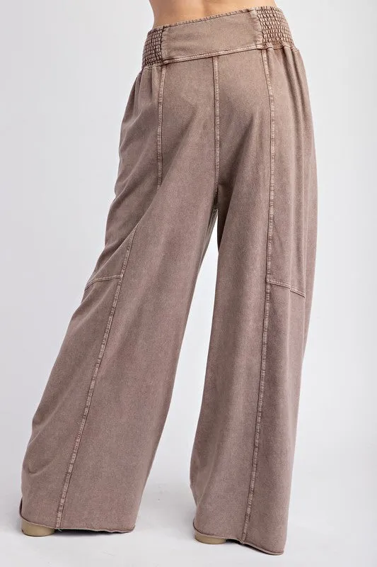 Washed Terry Knit Pants
