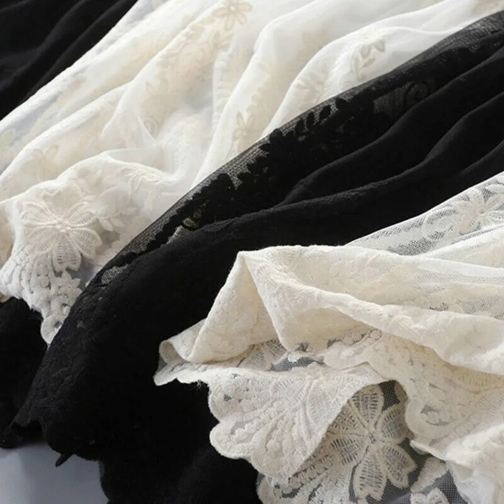 Women Casual Floral Lace Trim Extender Camisole Dress Slip Spaghetti Tank Top for Summer