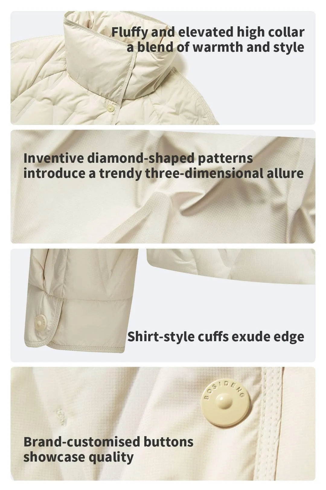 Women's Goose Down Quilting Jacket