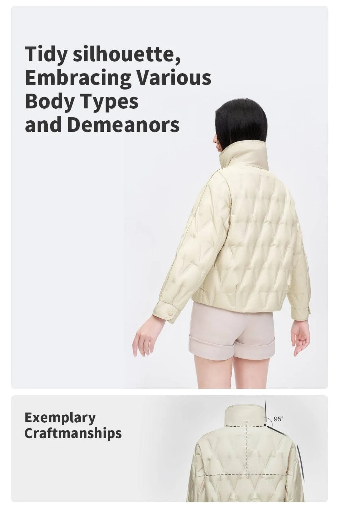 Women's Goose Down Quilting Jacket
