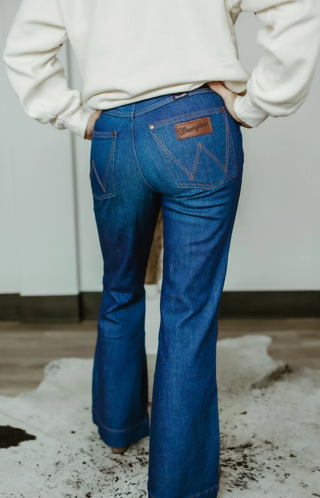 Wrangler Retro Bailey High Rise Boot Cut Trouser Jeans
