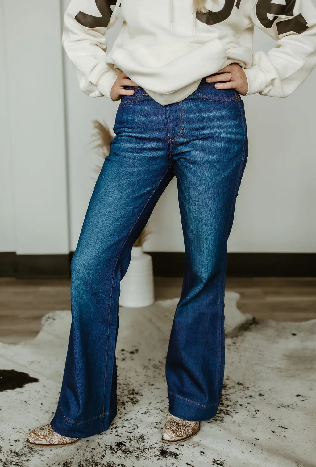 Wrangler Retro Bailey High Rise Boot Cut Trouser Jeans